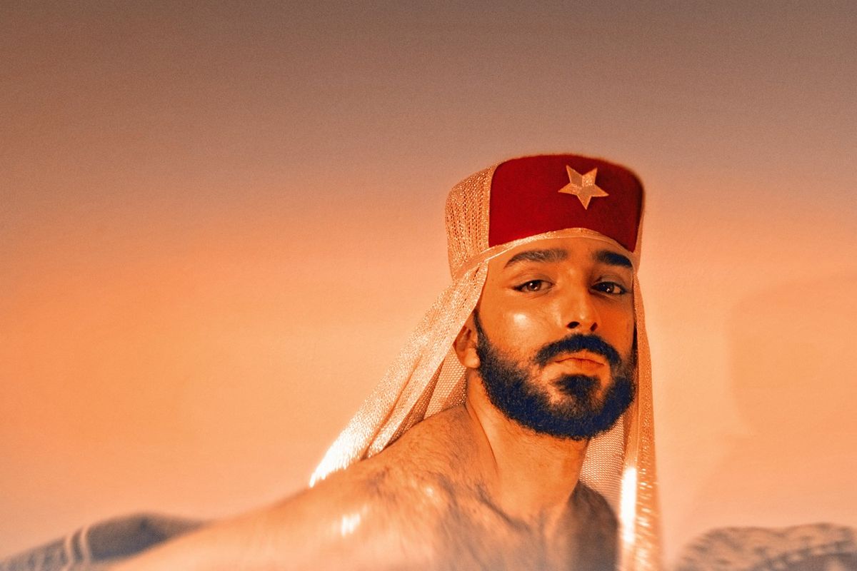 Autoportrait of Tunisian drag queen Khookha McQueer.