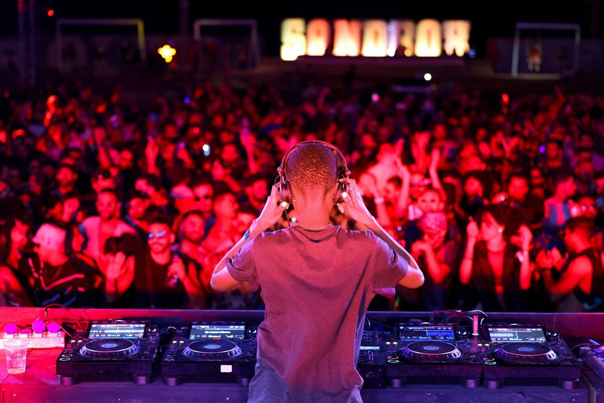 DJ set at Sandbox Festival in El Gouna, Egypt. 
